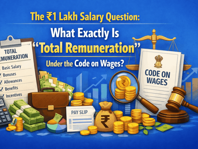 The ₹1 Lakh Salary Question: What Exactly Is “Total Remuneration” Under the Code on Wages?