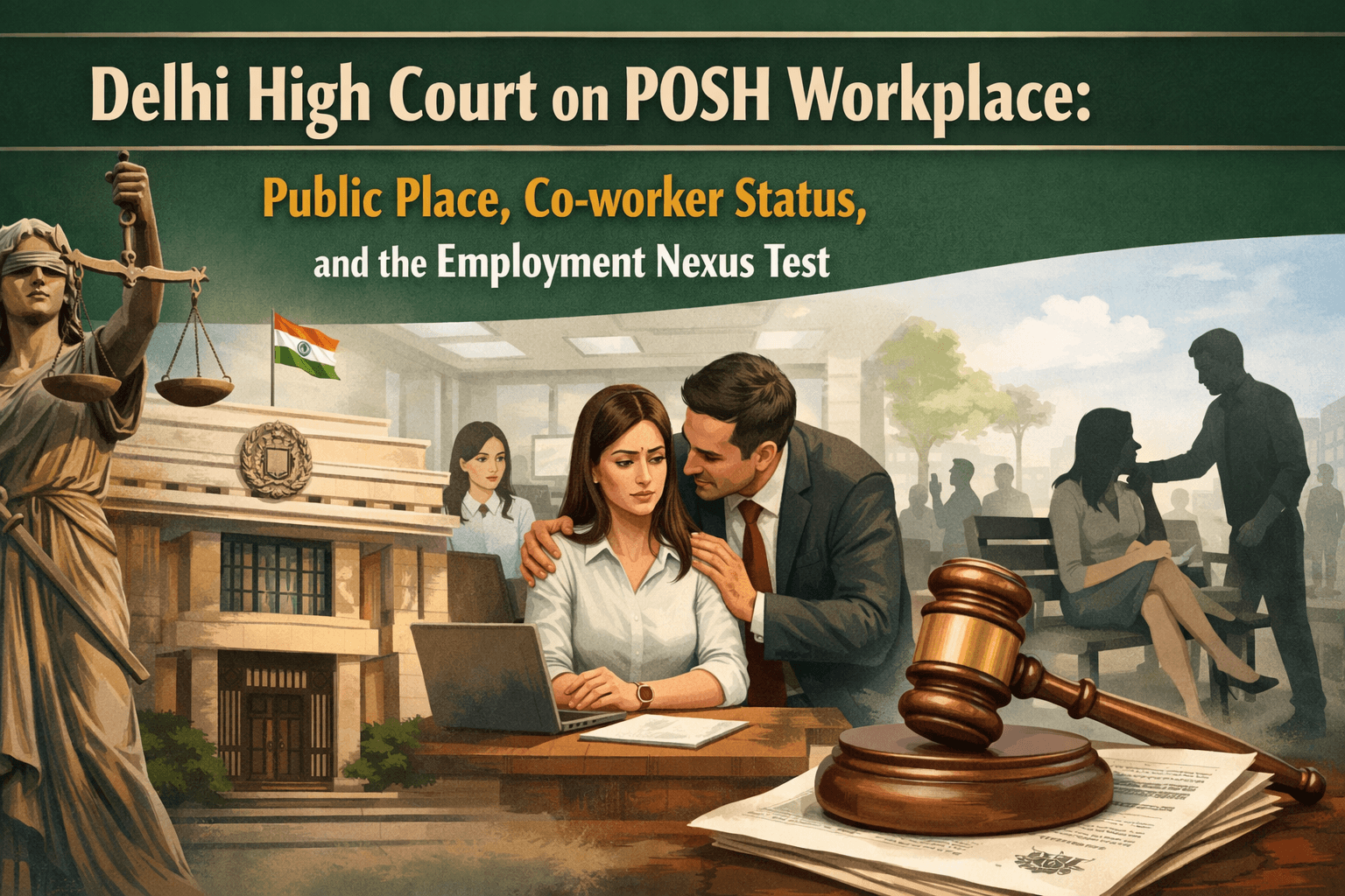 Delhi High Court on POSH Workplace: Public Place, Co-worker Status, and the Employment Nexus Test