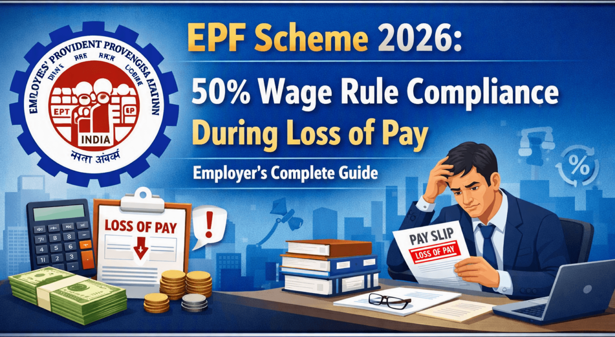EPF Scheme 2026 50% Wage Rule Compliance During Loss of Pay – Employer's Complete Guide