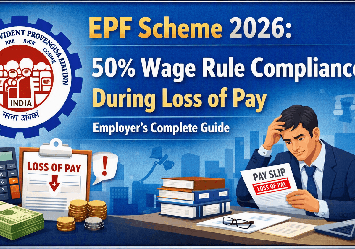 EPF Scheme 2026 50% Wage Rule Compliance During Loss of Pay – Employer's Complete Guide