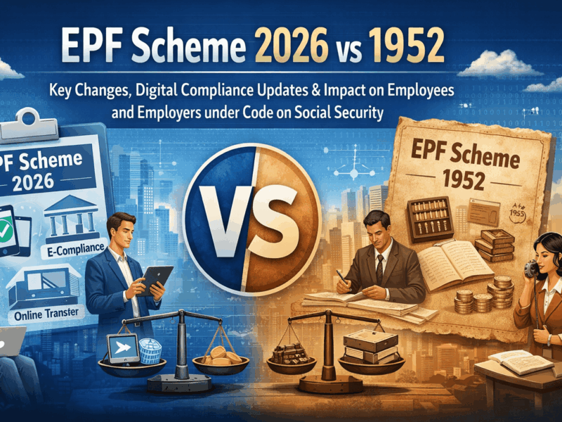 EPF Scheme 2026 vs 1952: Key Changes, Digital Compliance Updates & Impact on Employees and Employers under Code on Social Security