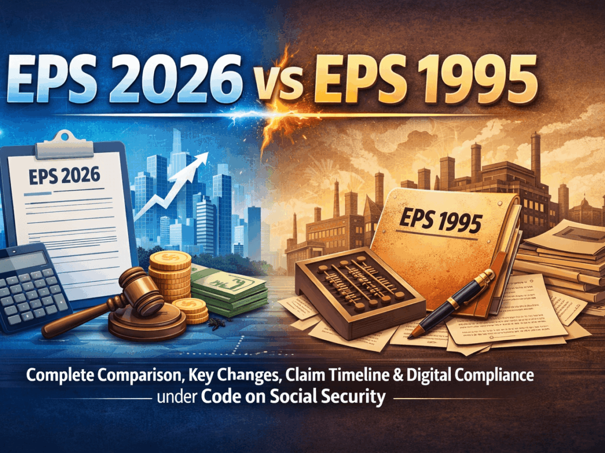 EPS 2026 vs EPS 1995: Complete Comparison, Key Changes, Claim Timeline & Digital Compliance under Code on Social Security