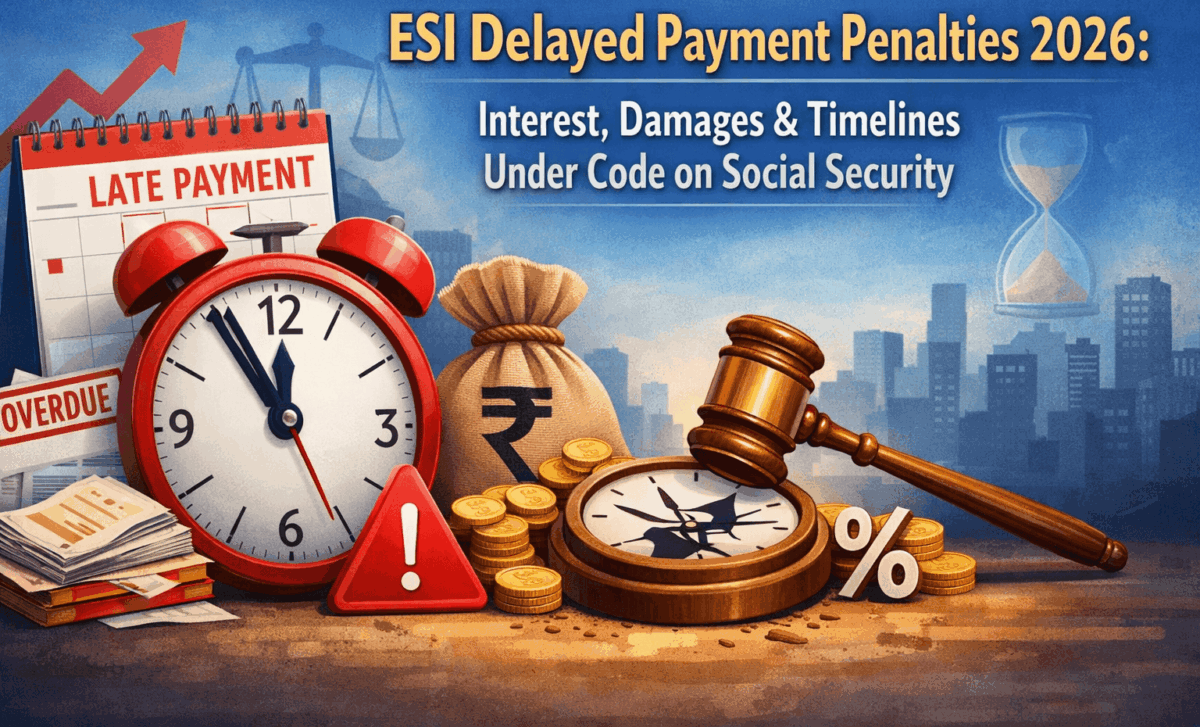 ESI Delayed Payment Penalties 2026: Interest, Damages & Timelines Under Code on Social Security