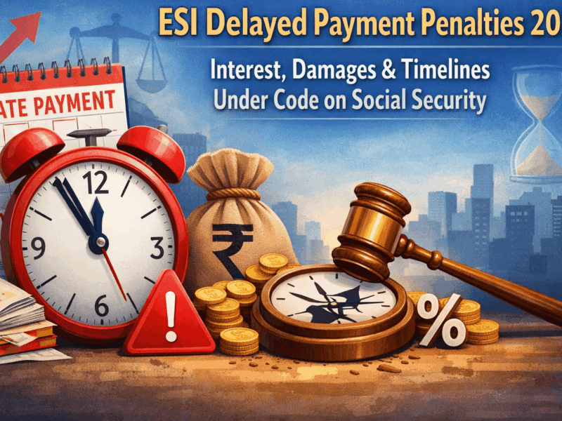 ESI Delayed Payment Penalties 2026: Interest, Damages & Timelines Under Code on Social Security