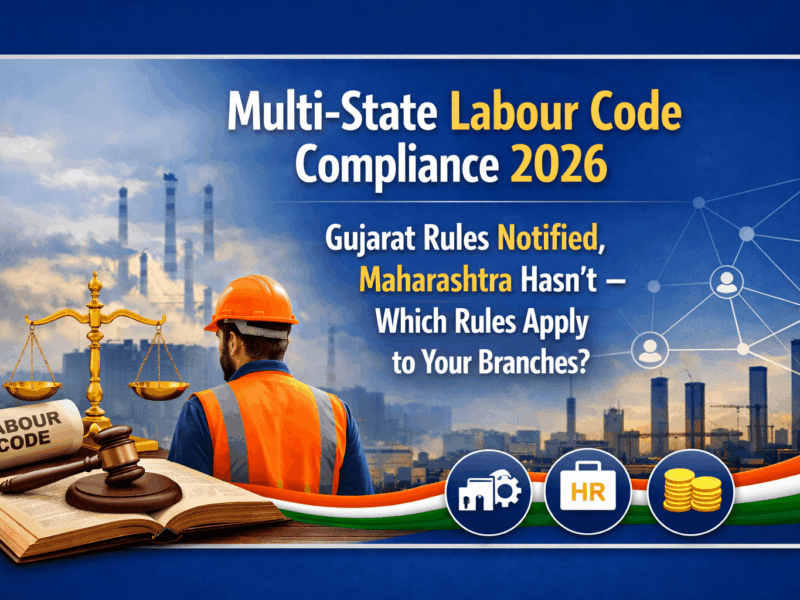 Multi-State Labour Code Compliance 2026: Gujarat Rules Notified, Maharashtra Hasn't — Which Rules Apply to Your Branches?