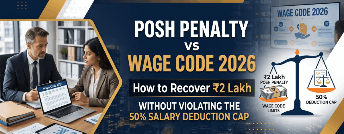 POSH Penalty vs Wage Code 2026 How to Recover ₹2 Lakh Without Violating the 50% Salary Deduction Cap