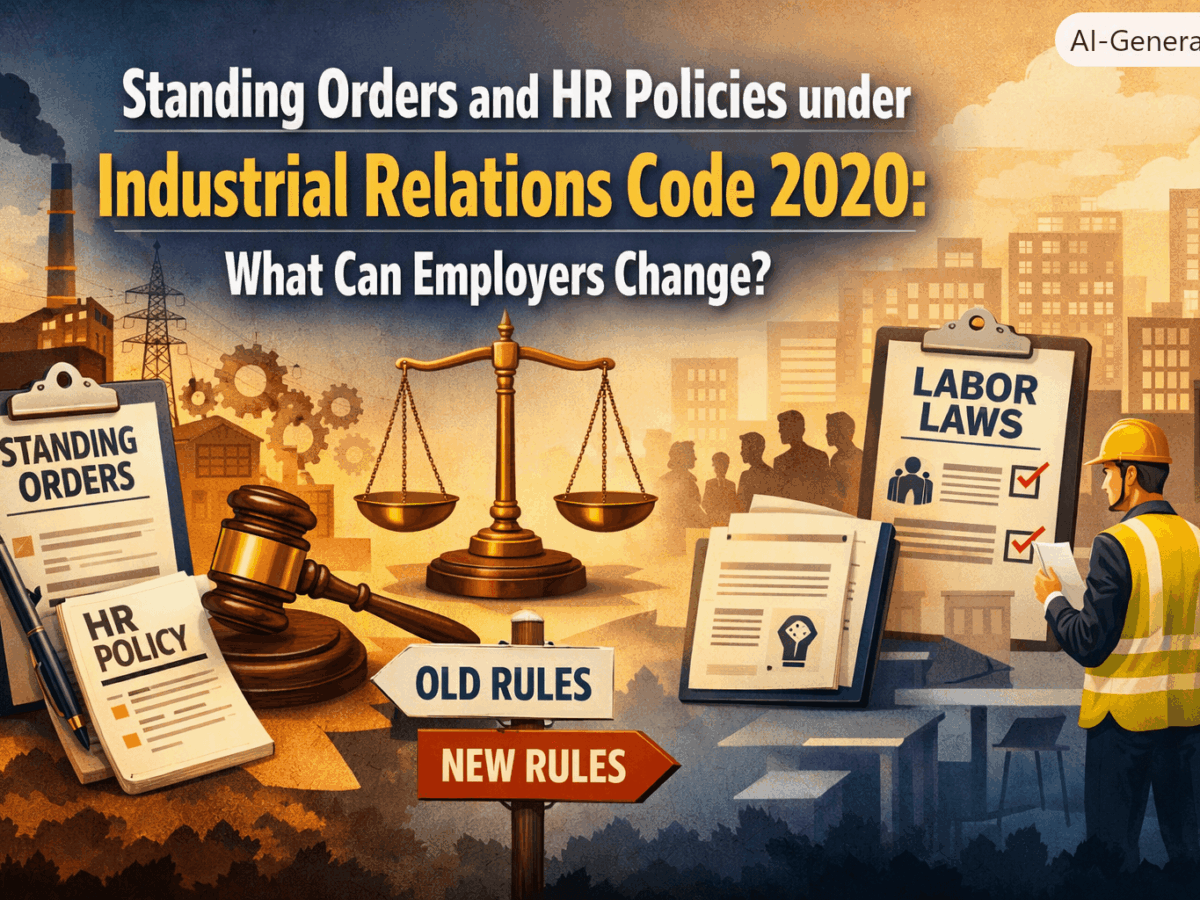 Standing Orders and HR Policies under Industrial Relations Code 2020: What Can Employers Change?