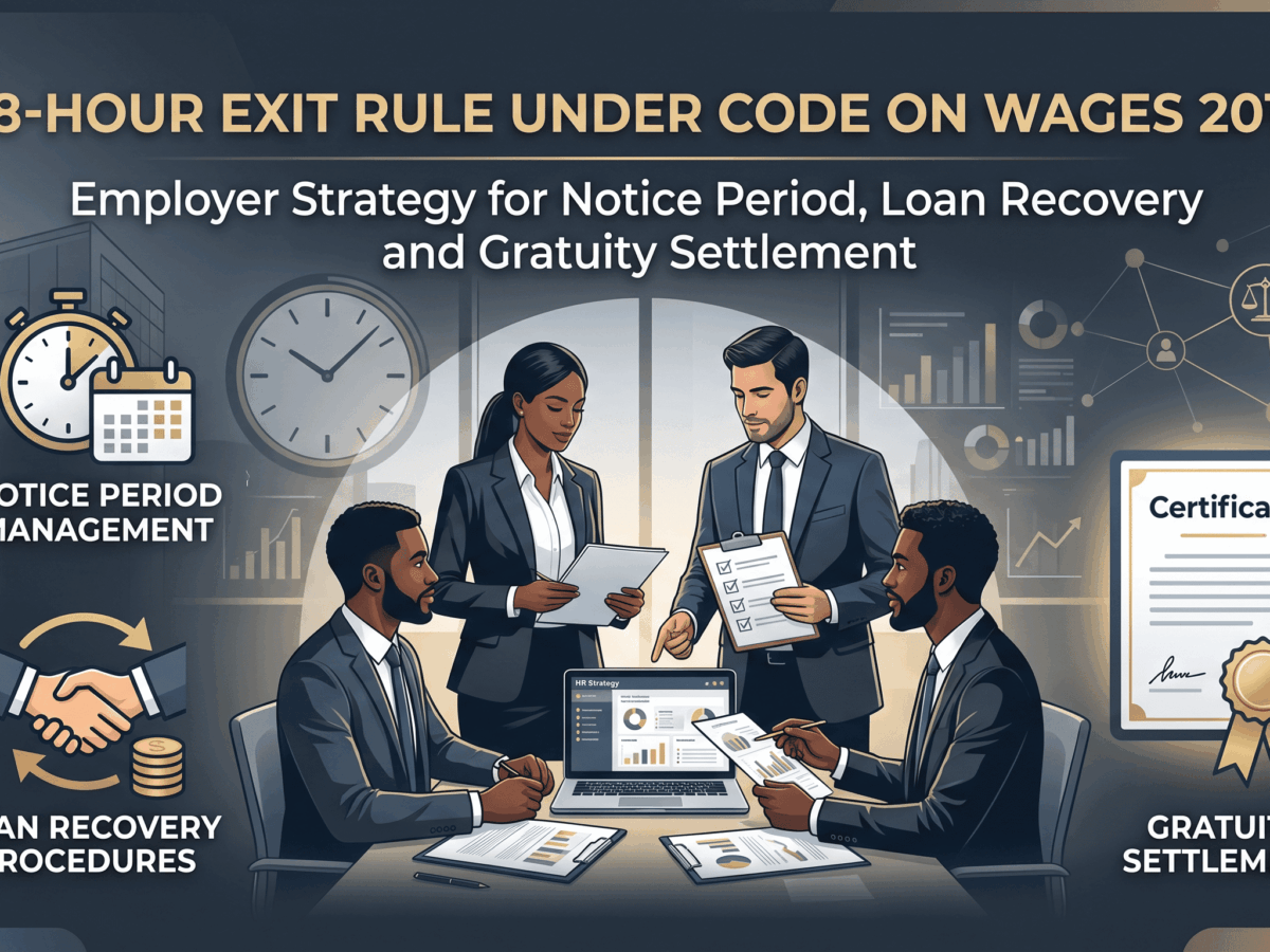 48-Hour Exit Rule Under Code on Wages 2019: Employer Strategy for Notice Period, Loan Recovery and Gratuity Settlement