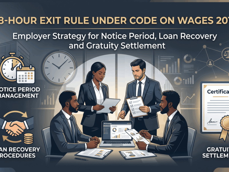 48-Hour Exit Rule Under Code on Wages 2019: Employer Strategy for Notice Period, Loan Recovery and Gratuity Settlement