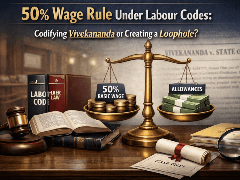 50% Wage Rule Under Labour Codes Codifying Vivekananda or Creating a Loophole
