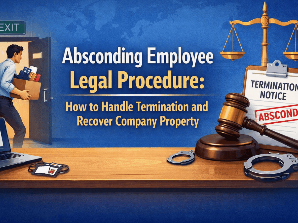 Absconding Employee Legal Procedure: How to Handle Termination and Recover Company Property