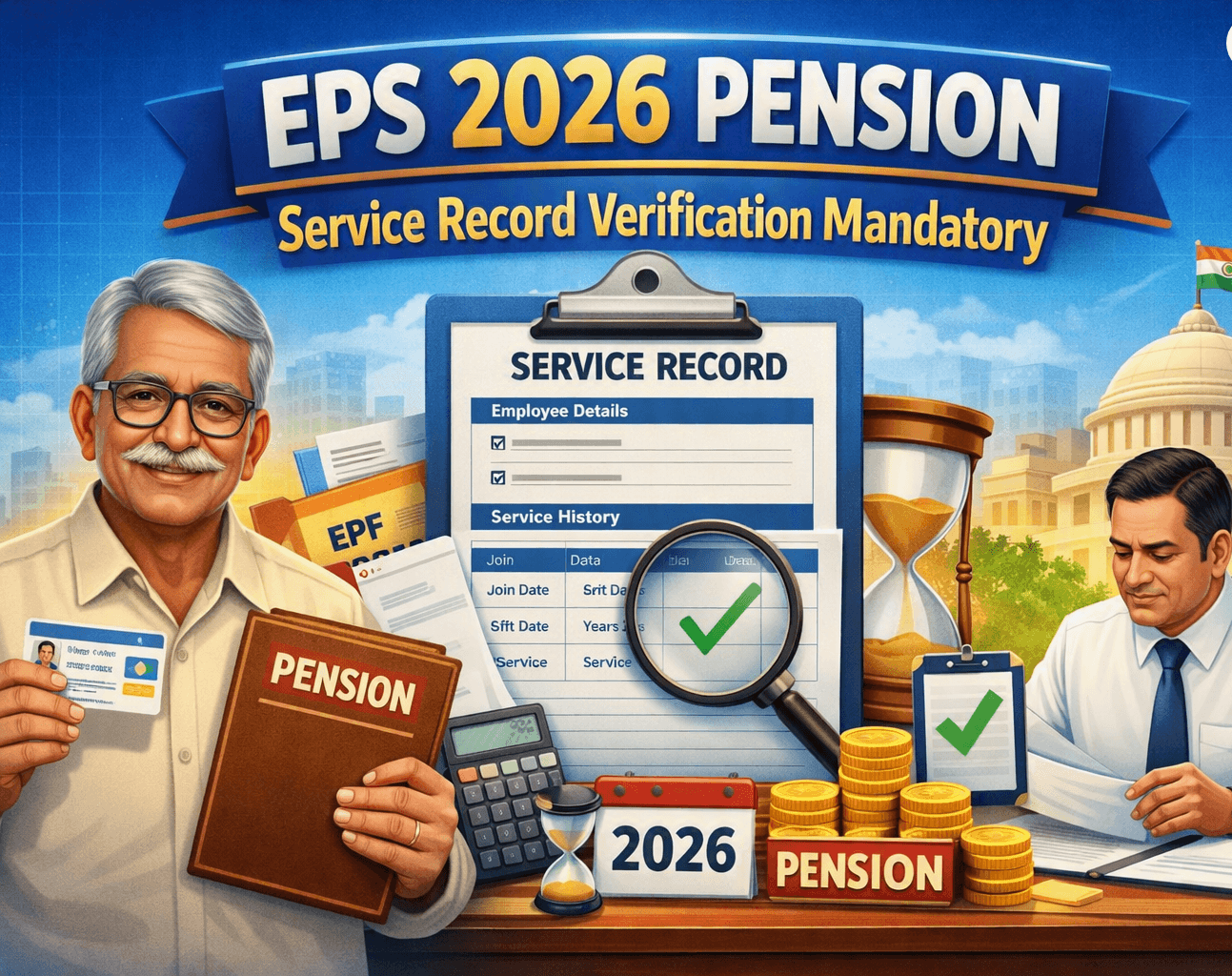 EPS 2026 Pension: Is Physical Service Record Verification Mandatory?