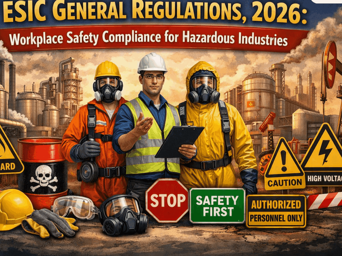 ESIC General Regulations, 2026: Workplace Safety Compliance for Hazardous Industries