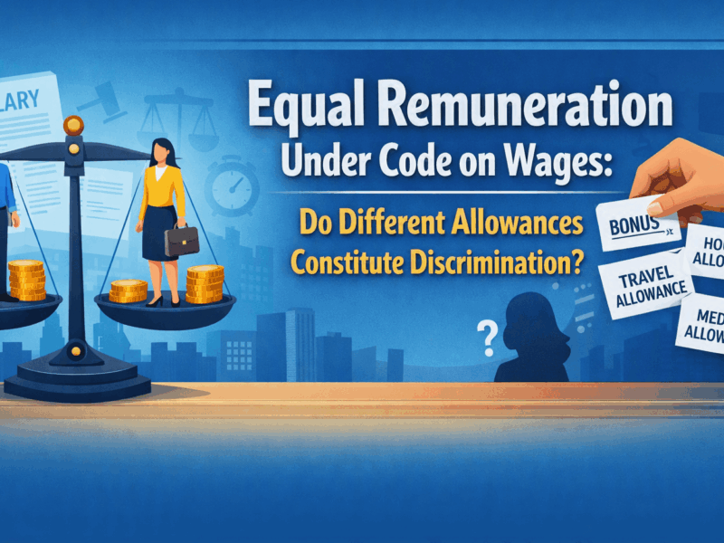 Equal Remuneration Under Code on Wages Do Different Allowances Constitute Discrimination