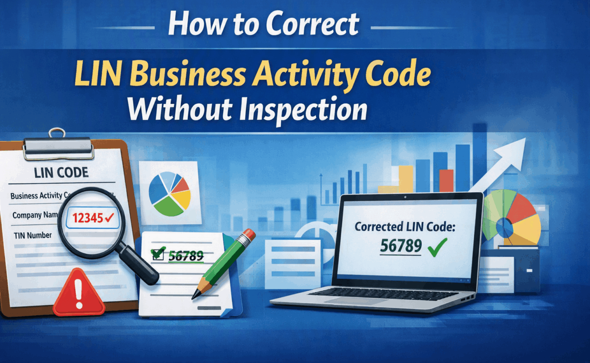 How to Correct LIN Business Activity Code Without Inspection