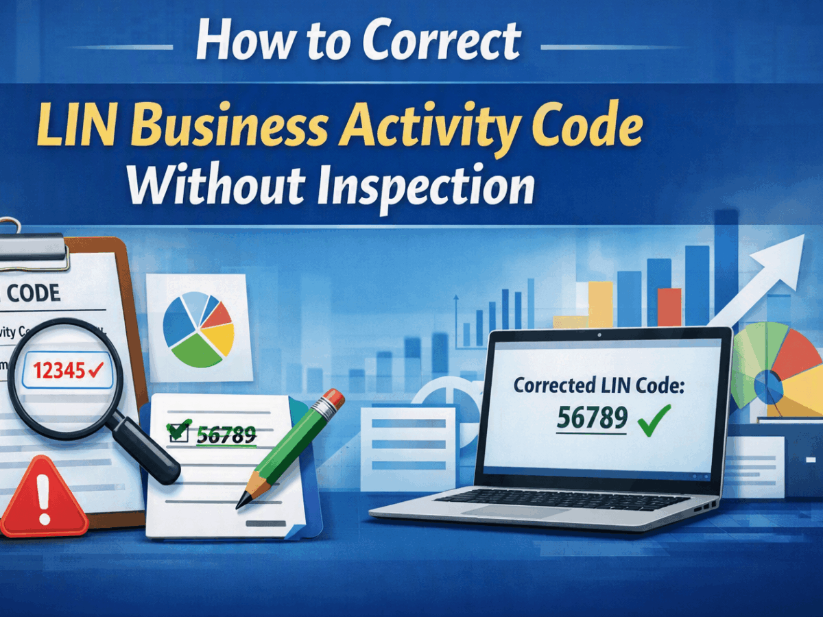 How to Correct LIN Business Activity Code Without Inspection