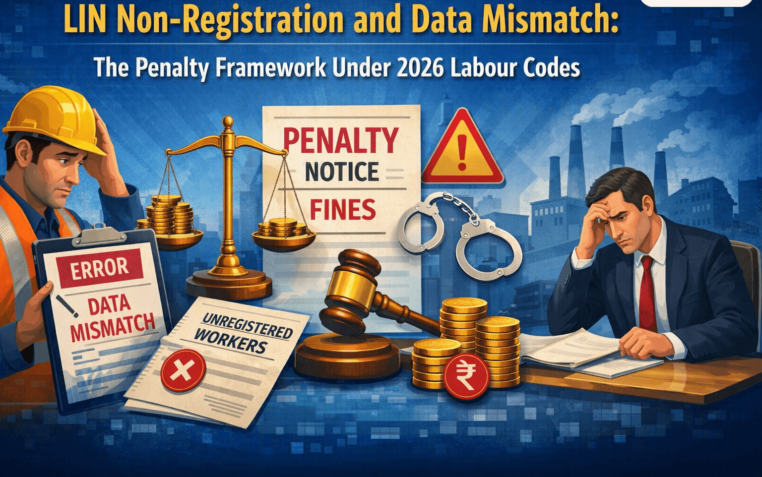 LIN Non-Registration and Data Mismatch: The Penalty Framework Under 2026 Labour Codes