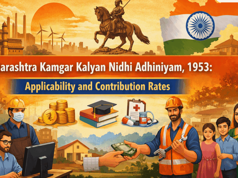 Maharashtra Kamgar Kalyan Nidhi Adhiniyam, 1953: Applicability and Contribution Rates