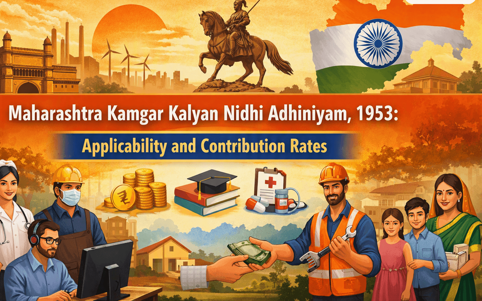 Maharashtra Kamgar Kalyan Nidhi Adhiniyam, 1953: Applicability and Contribution Rates