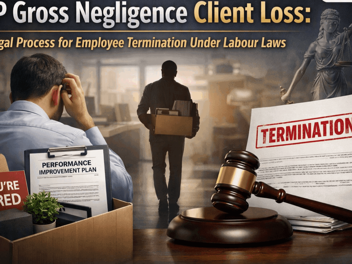 PIP Gross Negligence Client Loss: Legal Process for Employee Termination Under Labour Laws