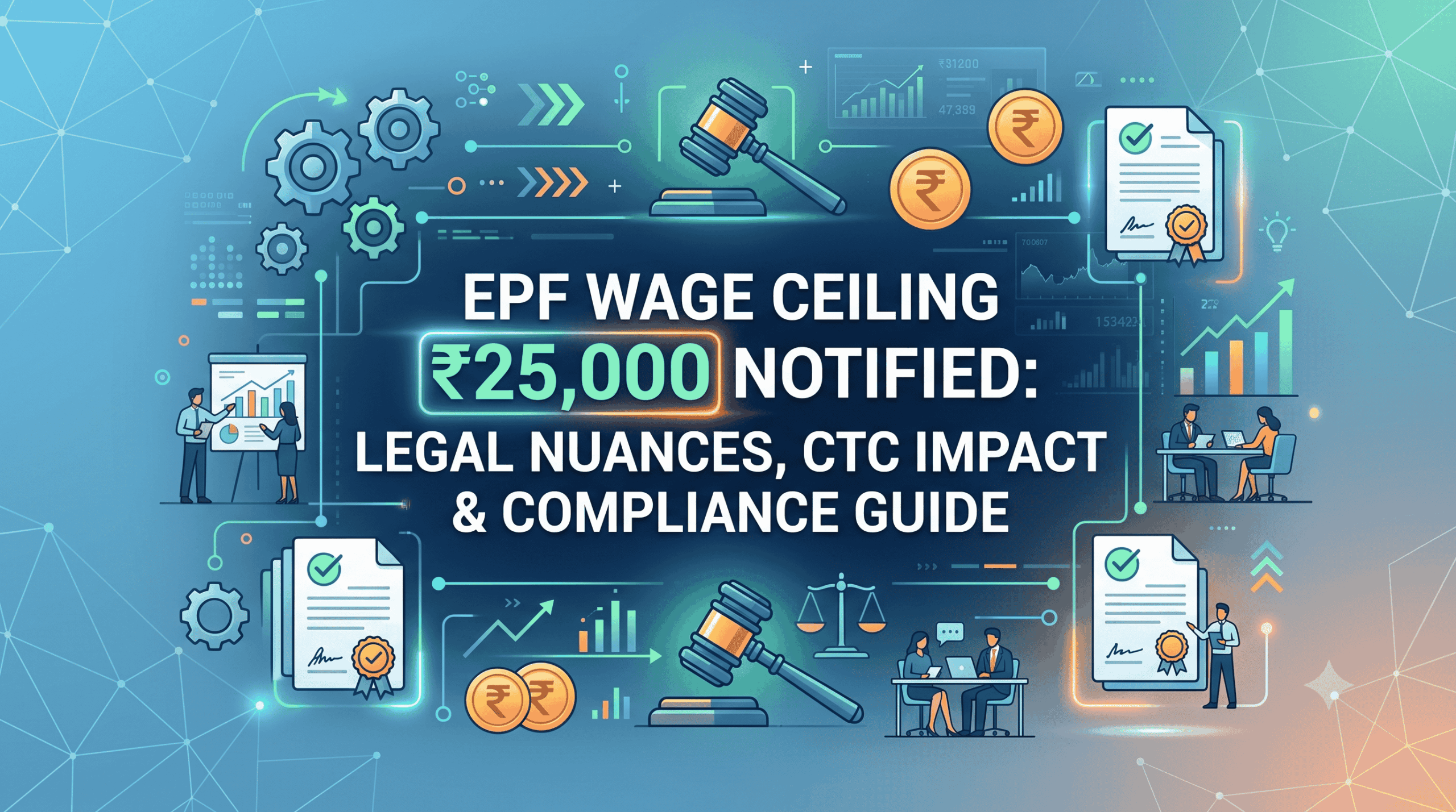 EPF Wage Ceiling ₹25,000 Notified Legal Nuances, CTC Impact & Compliance Guide