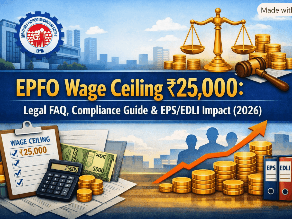 EPFO Wage Ceiling ₹25,000 Legal FAQ, Compliance Guide & EPSEDLI Impact (2026)