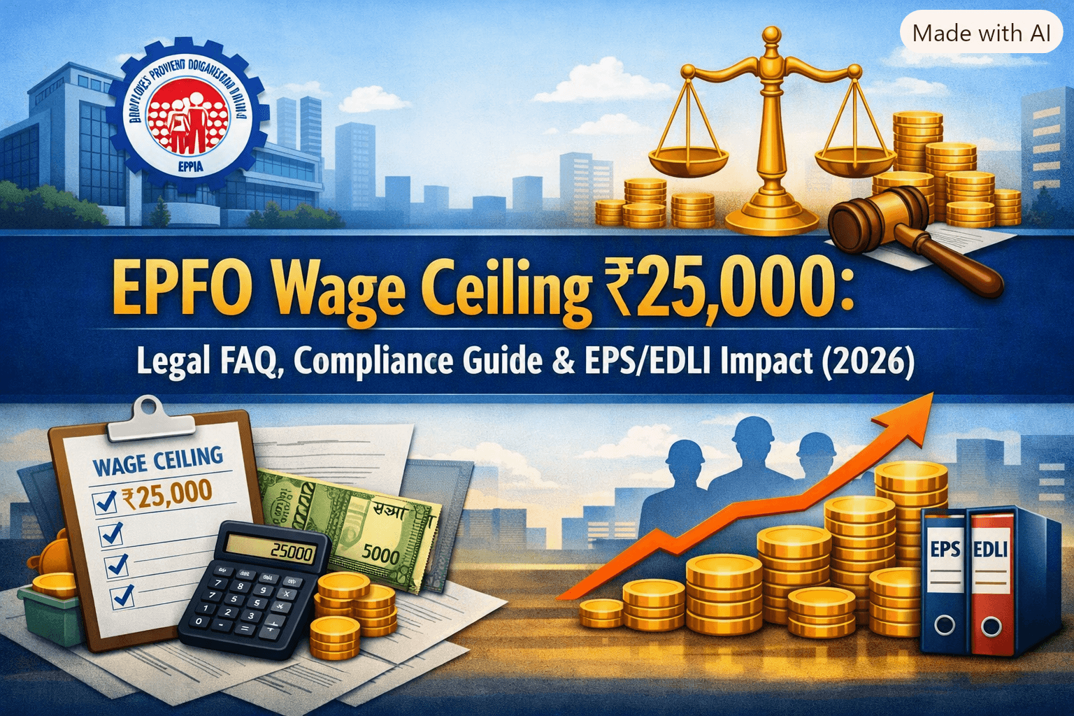 EPFO Wage Ceiling ₹25,000 Legal FAQ, Compliance Guide & EPSEDLI Impact (2026)