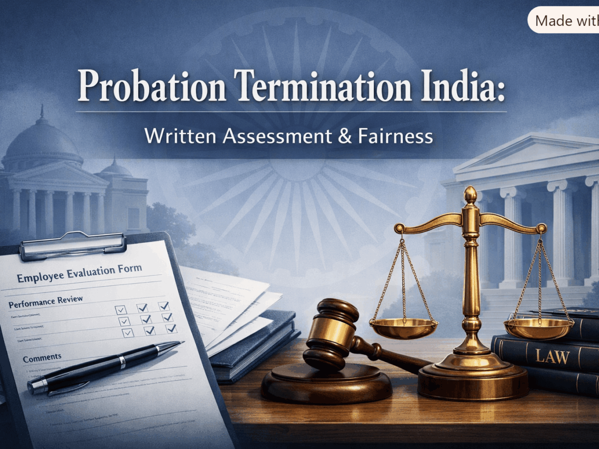 Probation Termination India: Written Assessment & Fairness