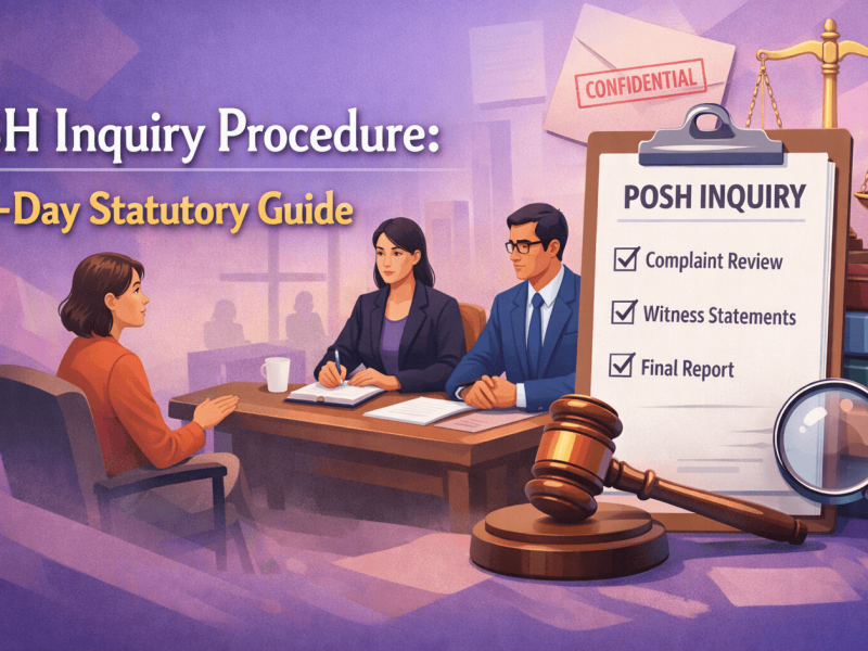 POSH Inquiry Procedure: 90-Day Statutory Guide