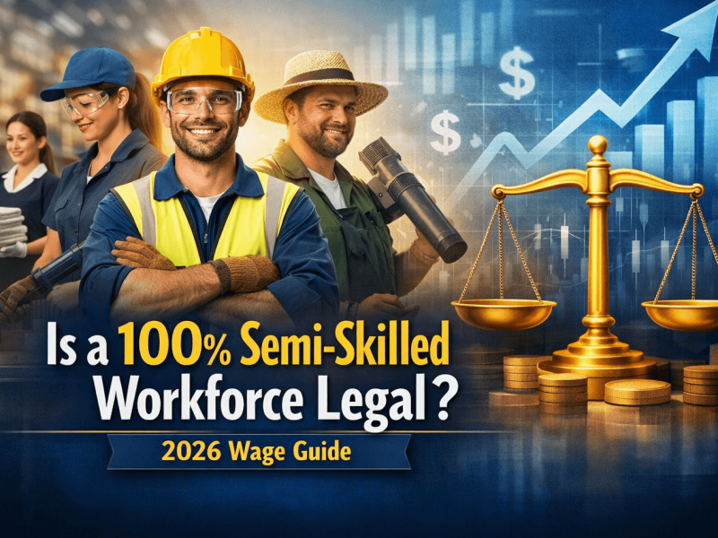 Is a 100% Semi-Skilled Workforce Legal? 2026 Wage Guide