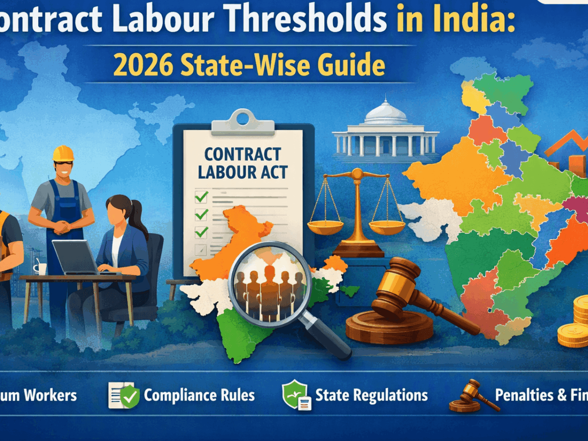 Contract Labour Thresholds in India: 2026 State-Wise Guide