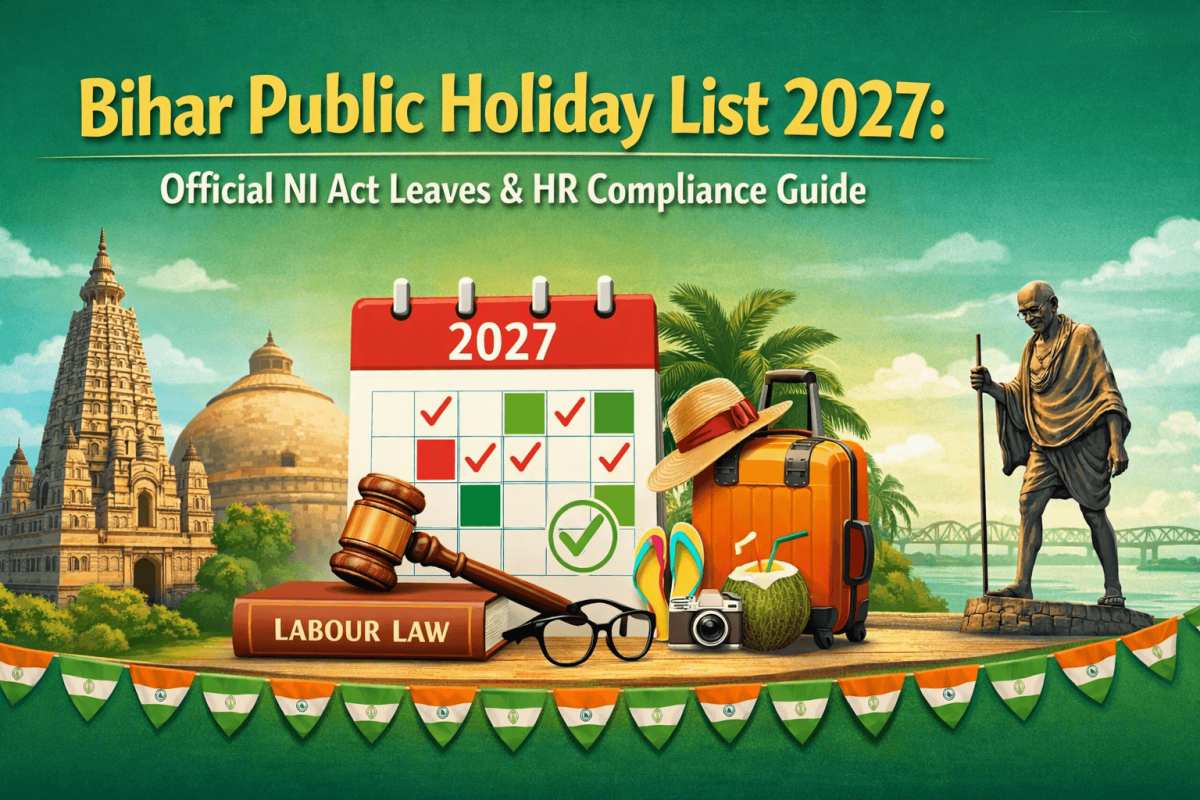 Bihar Public Holiday List 2027: Official NI Act Leaves & HR Compliance Guide