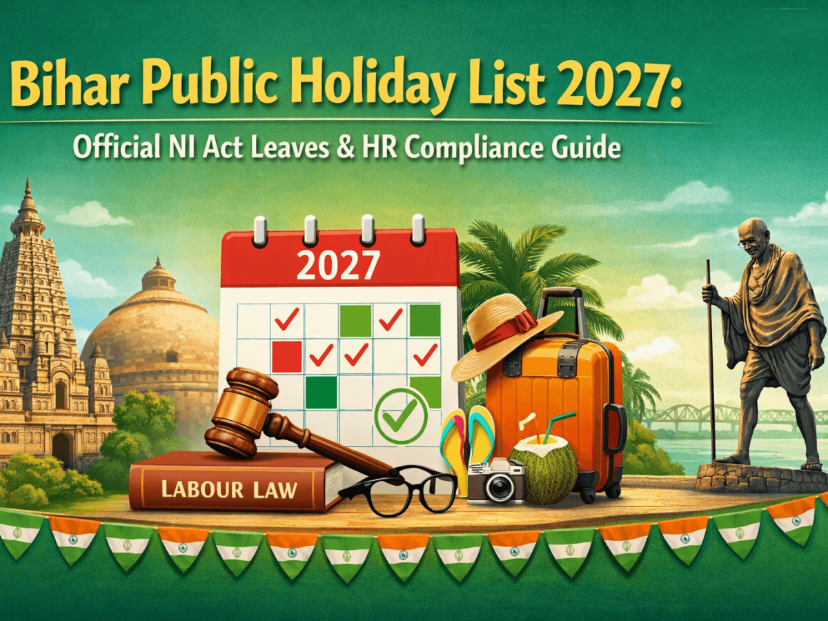 Bihar Public Holiday List 2027: Official NI Act Leaves & HR Compliance Guide