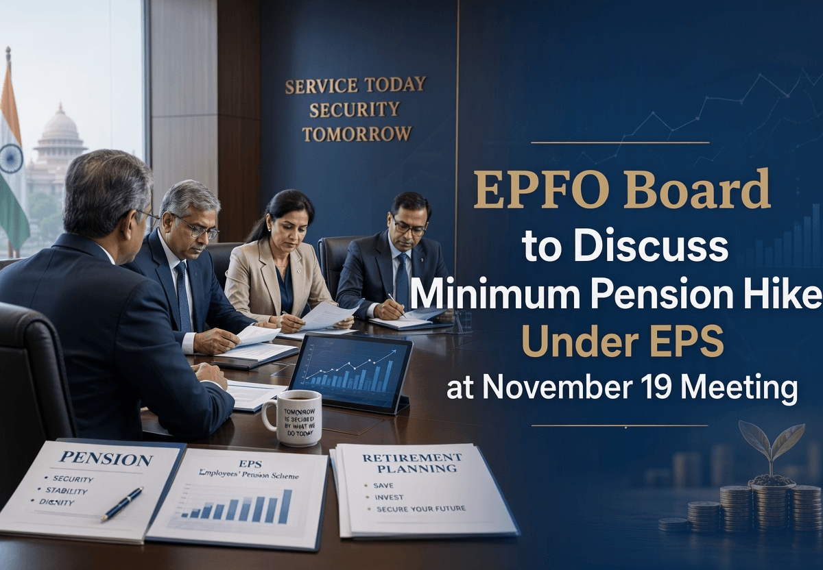 EPFO Board to Discuss Minimum Pension Hike Under EPS at November 19 Meeting