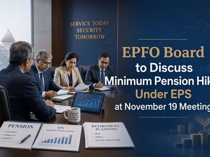EPFO Board to Discuss Minimum Pension Hike Under EPS at November 19 Meeting