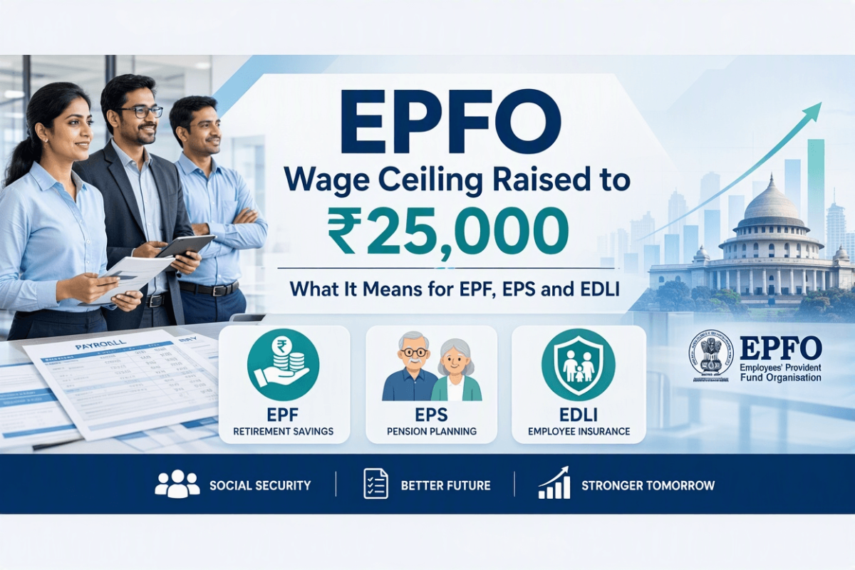 EPFO Wage Ceiling Raised to ₹25,000: What It Means for EPF, EPS and EDLI