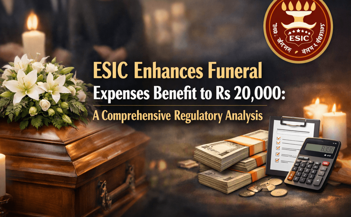 सामाजिक सुरक्षा संहितेअंतर्गत ESIC कडून अंत्यसंस्कार खर्चाच्या मदतीत २०,००० रुपयांपर्यंत वाढ