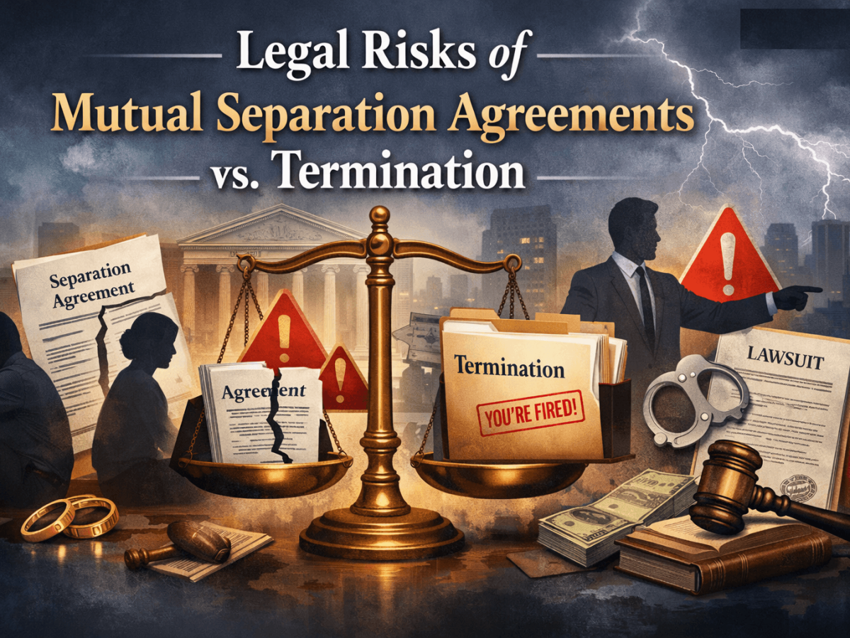 Legal Risks of Mutual Separation Agreements vs. Termination