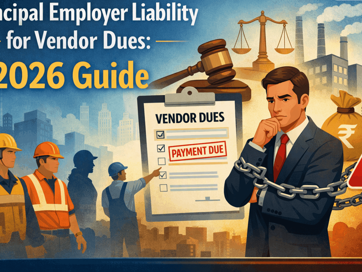 Principal Employer Liability for Vendor Dues: 2026 Guide